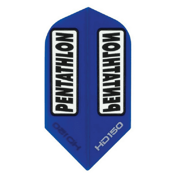 3 Sets (9 Flights) Pentathlon HD150 Slim Blue Ex-Tough Dart Flights - 150 Micron