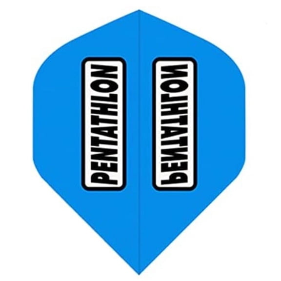 3 Sets (9 Flights) Pentathlon LIGHT BLUE Standard Ex-Tough Dart Flights - 100 Micron