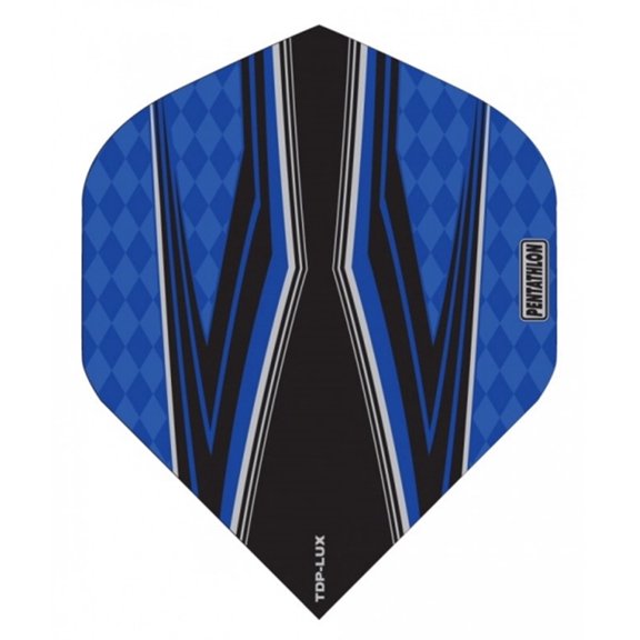 3 Sets (9 Flights) Pentathlon TDPLUX STANDARD Dark Blue Ex-Tough Dart Flights - 100 Micron - Style 2
