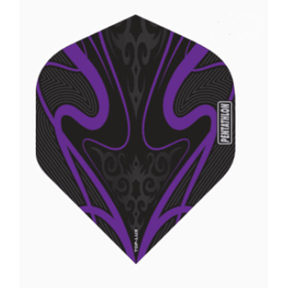 3 Sets (9 Flights) Pentathlon TDPLUX STANDARD Purple Ex-Tough Dart Flights - 100 Micron - Style 1
