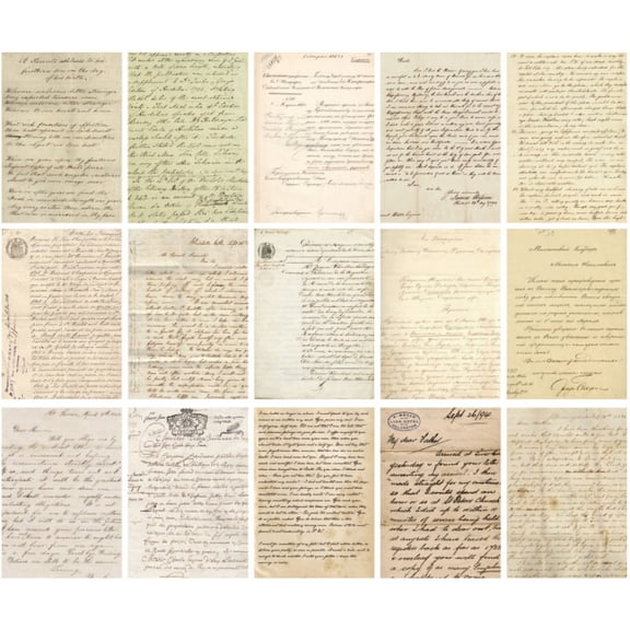 3 Sets(90PCS) Retro Inspiration Series Kraft Paper, Vintage Paper for Decoupage, Scrapbooking and Gift Sending