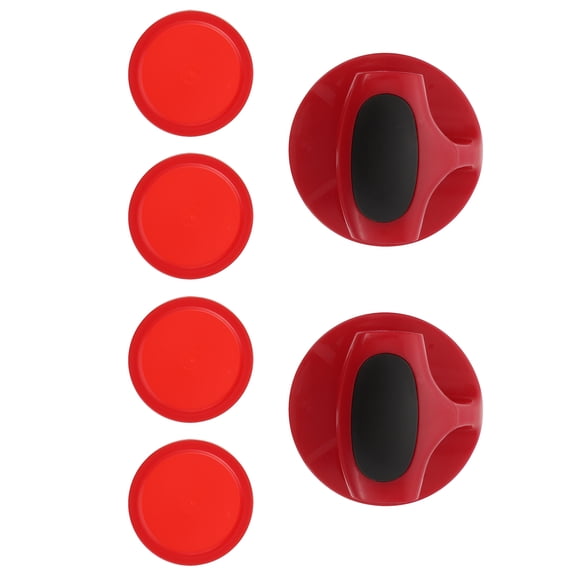 SILENRADAWN Red Air Hockey Accessories Plastic for Game Room 3Sets