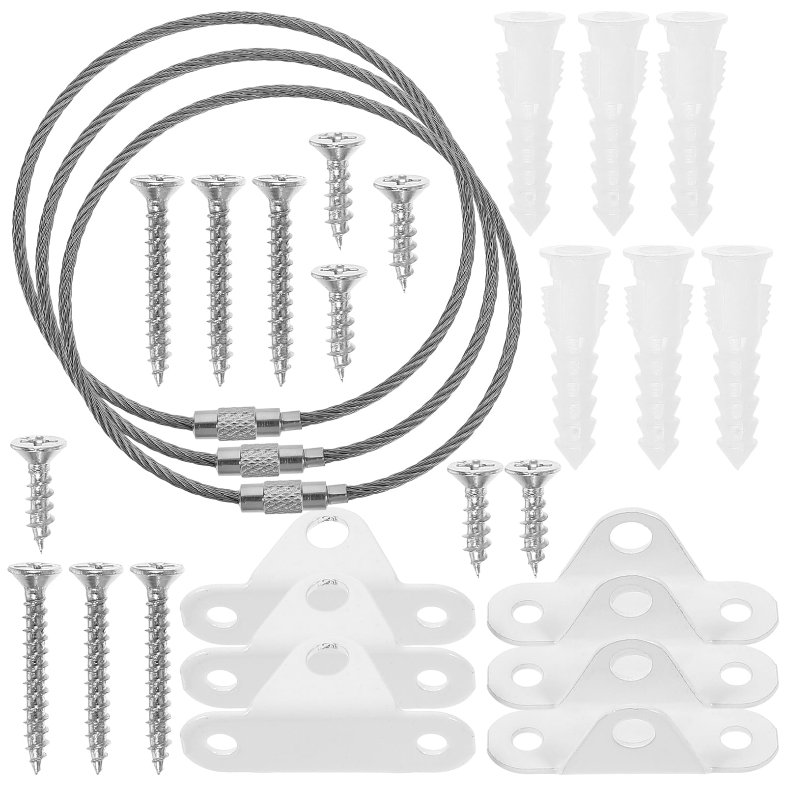 3 Sets Antifall Device Childproof Furniture Strap Anchors Tvs Vanity