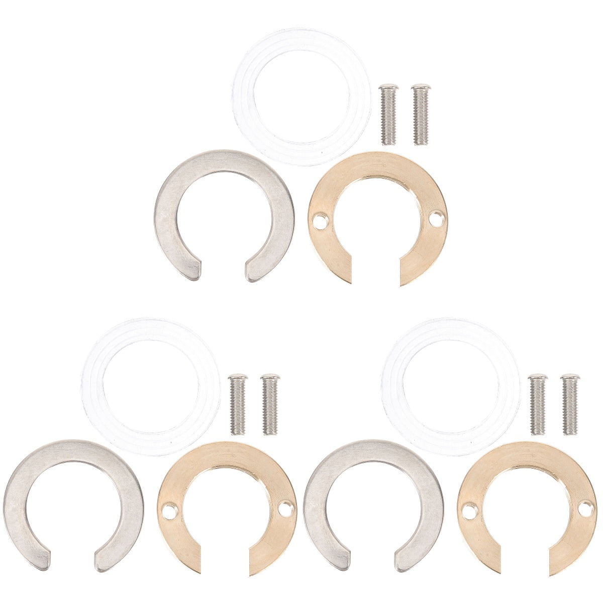 OSALADI 10 Sets Kitchen Sink Faucet Locking Nuts & Washers - Fixing Kit For Bathroom Basin Taps