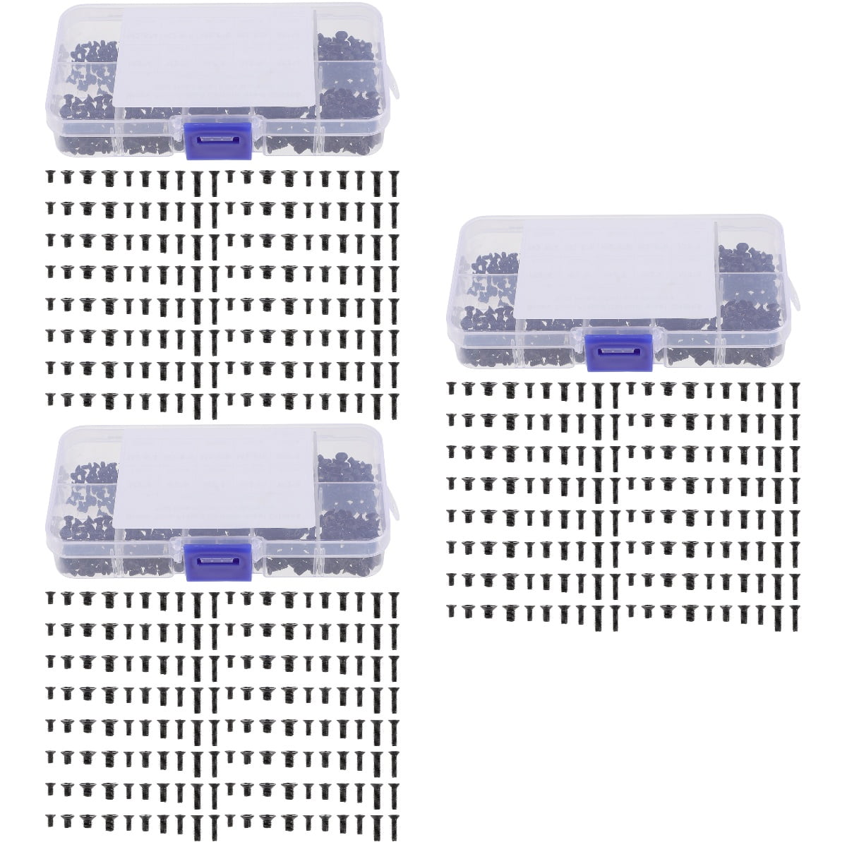 3 Sets Bolts Drilling Screw Small Screws Countersunk Flat Head Tapping