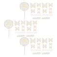 thumbnail image 1 of 3 Sets Butterfly Cake Insert 3D Color Butterfly Cake Insert Card Cupcake Topper Birthday Wedding Party Decoration White, 1 of 8