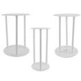 thumbnail image 1 of 3 Sets Cake Stand Double Layers Support Rod Birthday Plastic Serving Tray Circle Bases DIY Baking Supplies, 1 of 6