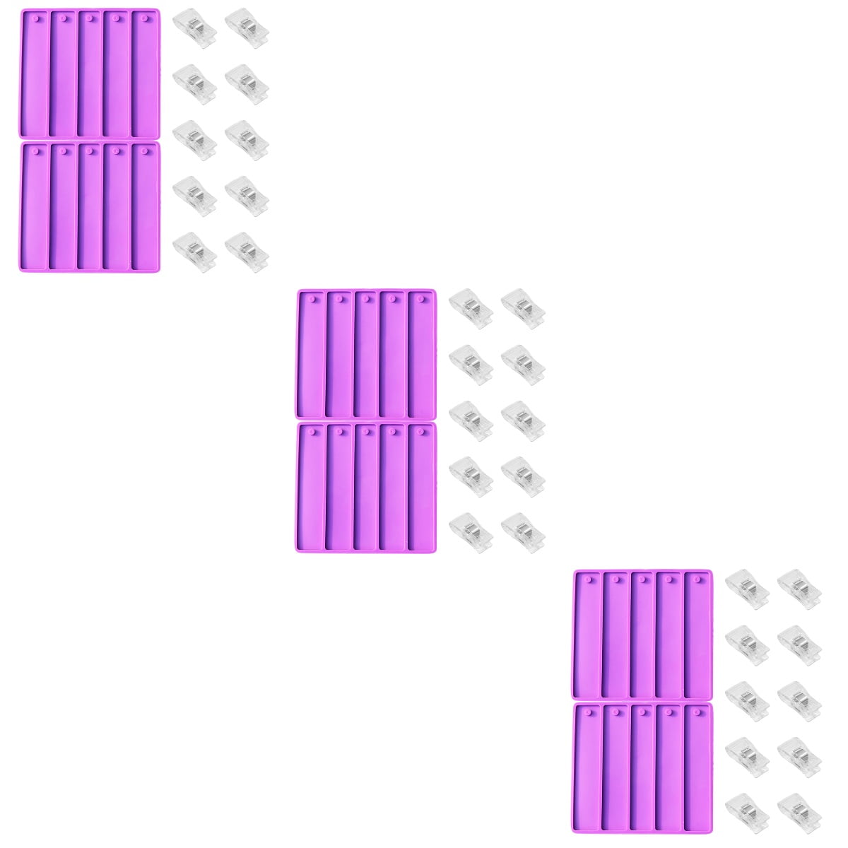 3 Sets Card Extractor Mold Resin Mold DIY Card Grabber Mould DIY Supply