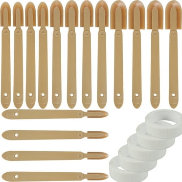 3 Sets Caulk Caulking Silicone Sealant Finishing Tool Ergonomic Caulking Applicator Spatula Smooth Rubber Caulk Remover Tool with Hanging Hole 4 Size for Kitchen Bathroom