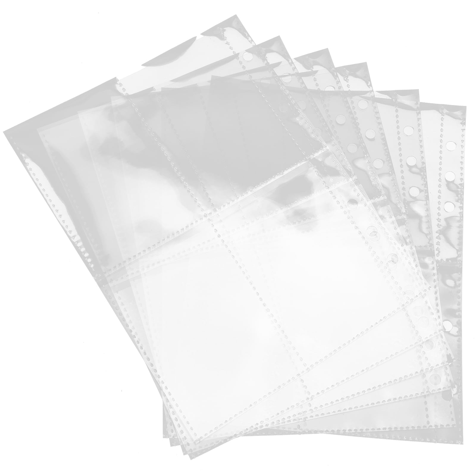 3 Sets Clear Card Sleeves Postcard Album Transparent Photo Binder for Binders Artist Trading