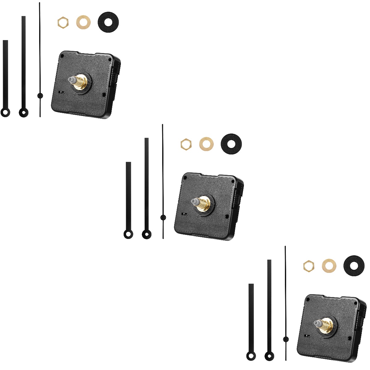 3 Sets Clock Mechanism and Hands Kit Battery Operated Clock Mechanism