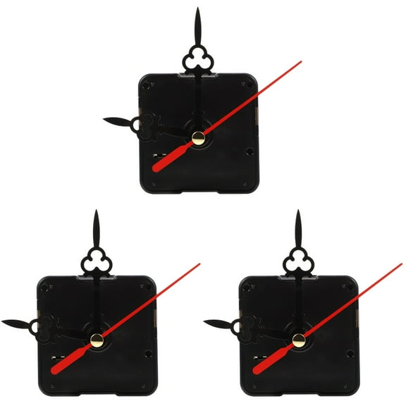 3 Sets Clocks Battery Digital Wall Clock Clock Mechanism Replacement Replacement Clock Mechanism Battery Operated Clock Movement Quartz Clock Number Plastic Work