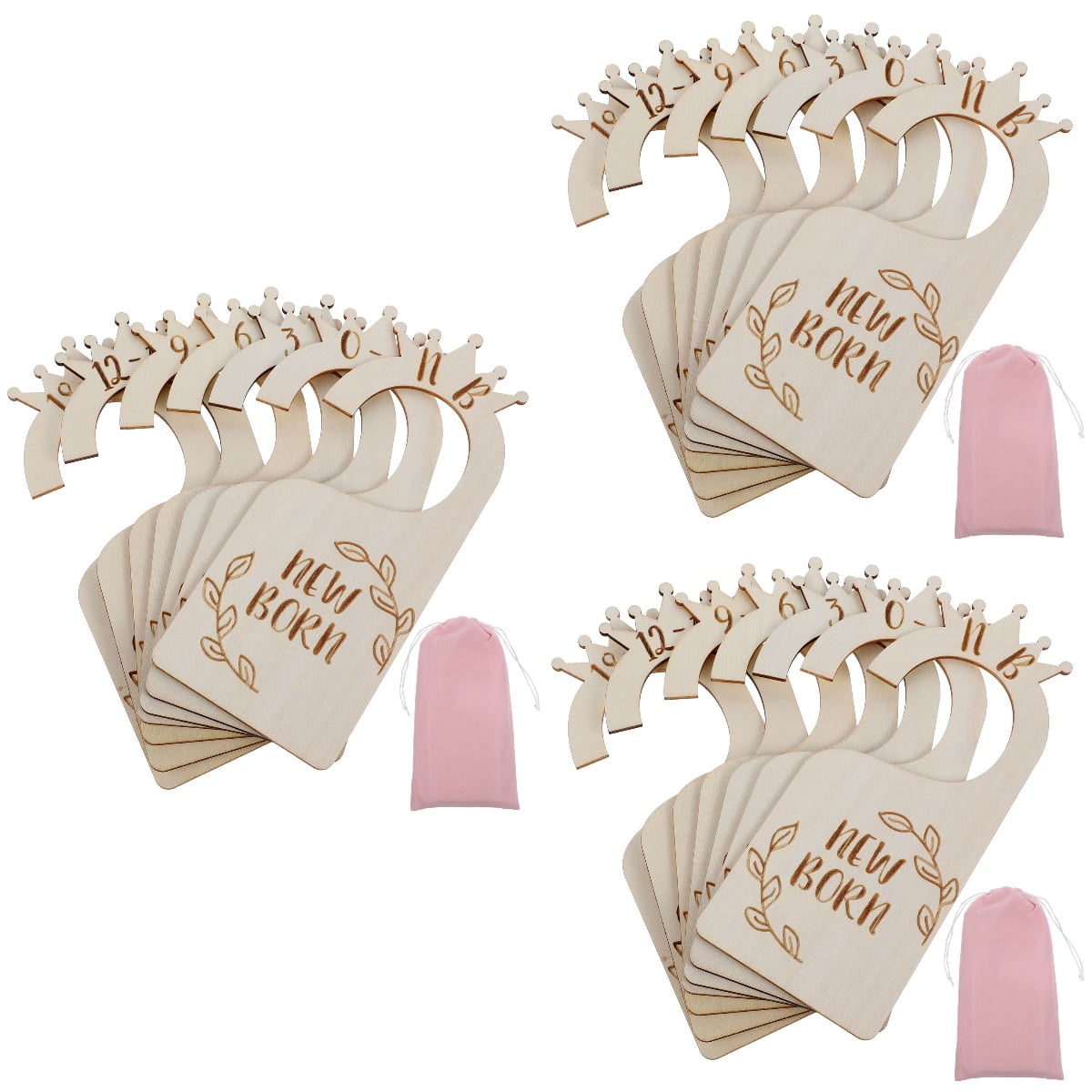 3 Sets Clothes Tag Infant Wardrobe Dividers Baby Armoire Closet