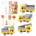 thumbnail image 1 of 3 Sets Construction Cake Picks Engineering Car Cake Ornaments Cartoon Cake Decors, 1 of 7