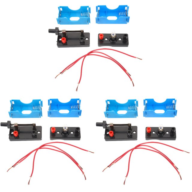 3 Sets DIY Circuit Experiment Small Bulb Lights up Kit School
