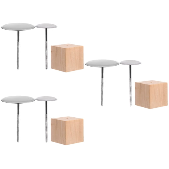 3 Sets Decorating Cake Flower Nail Large Metal Secureid Flowers Decoration Tool