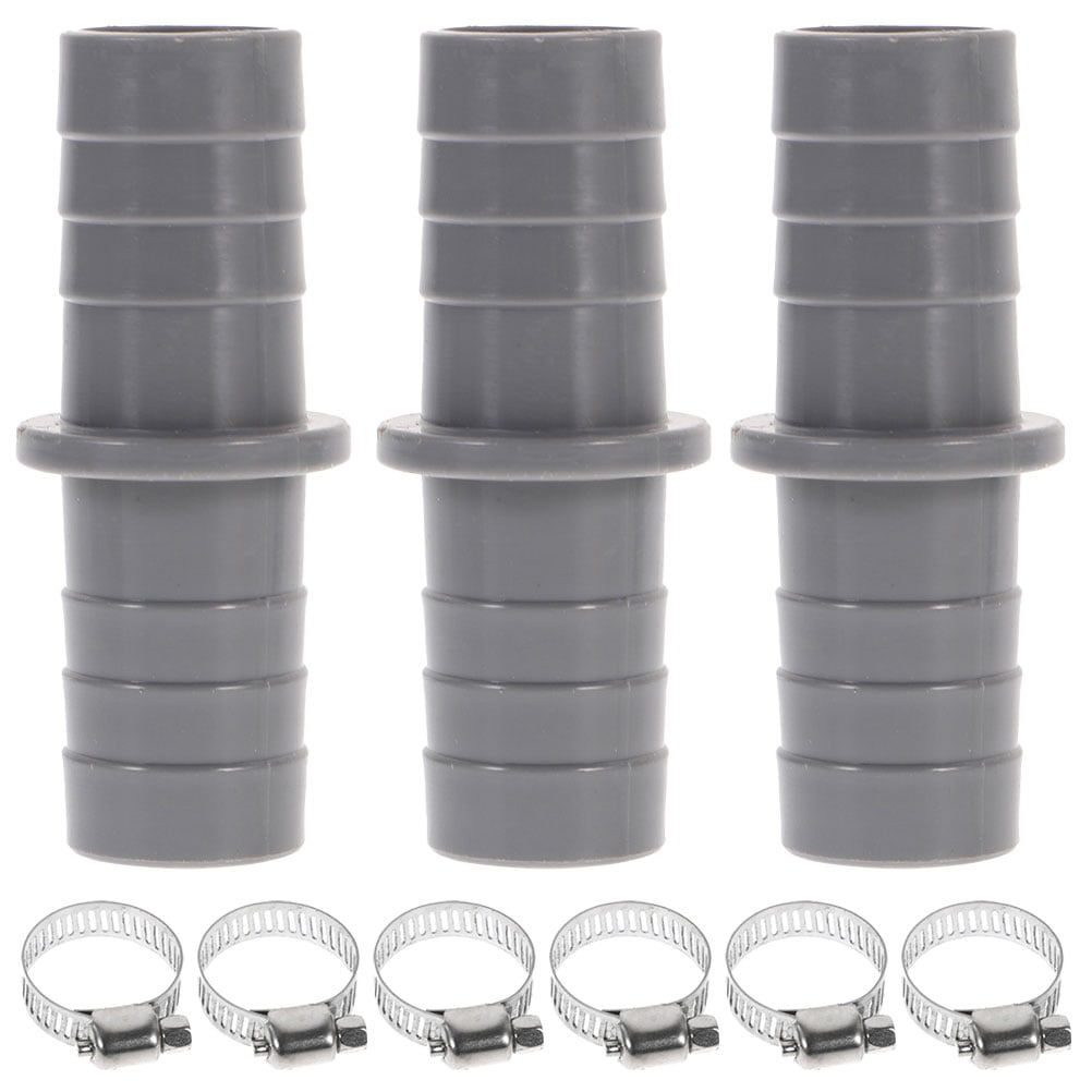3 Sets Dishwasher Waste Pipe Connector Washer Hose Extension Adapter with Clip