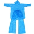 thumbnail image 1 of COMPUKAS Emergency Rain Poncho for Men and Women with Hood Transparent Plastic Clear Rain Coats Lightweight Portable Full Coverage Skyblue, 1 of 7
