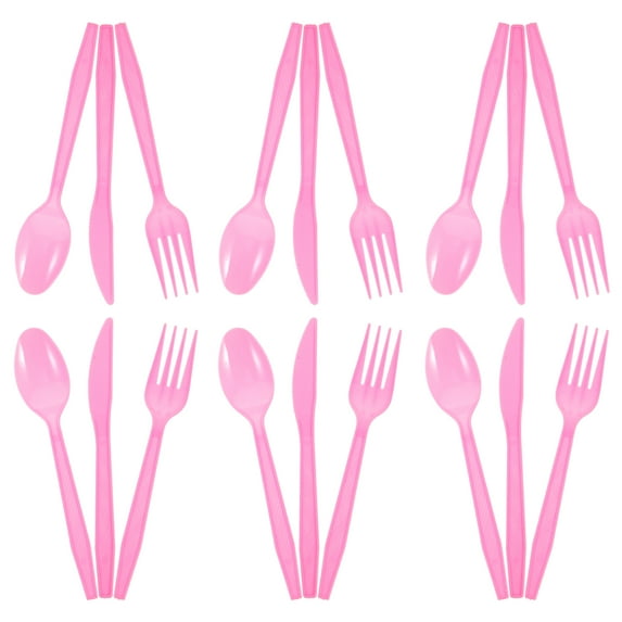 COSMOBETTY Cutlery Set Plastic 36 Pieces 6.1X1.2X0.1In