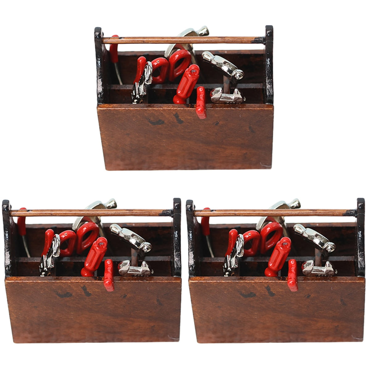 3 Sets Dollhouse Mini Tools Simulation Mini Gadget Ornaments Mini