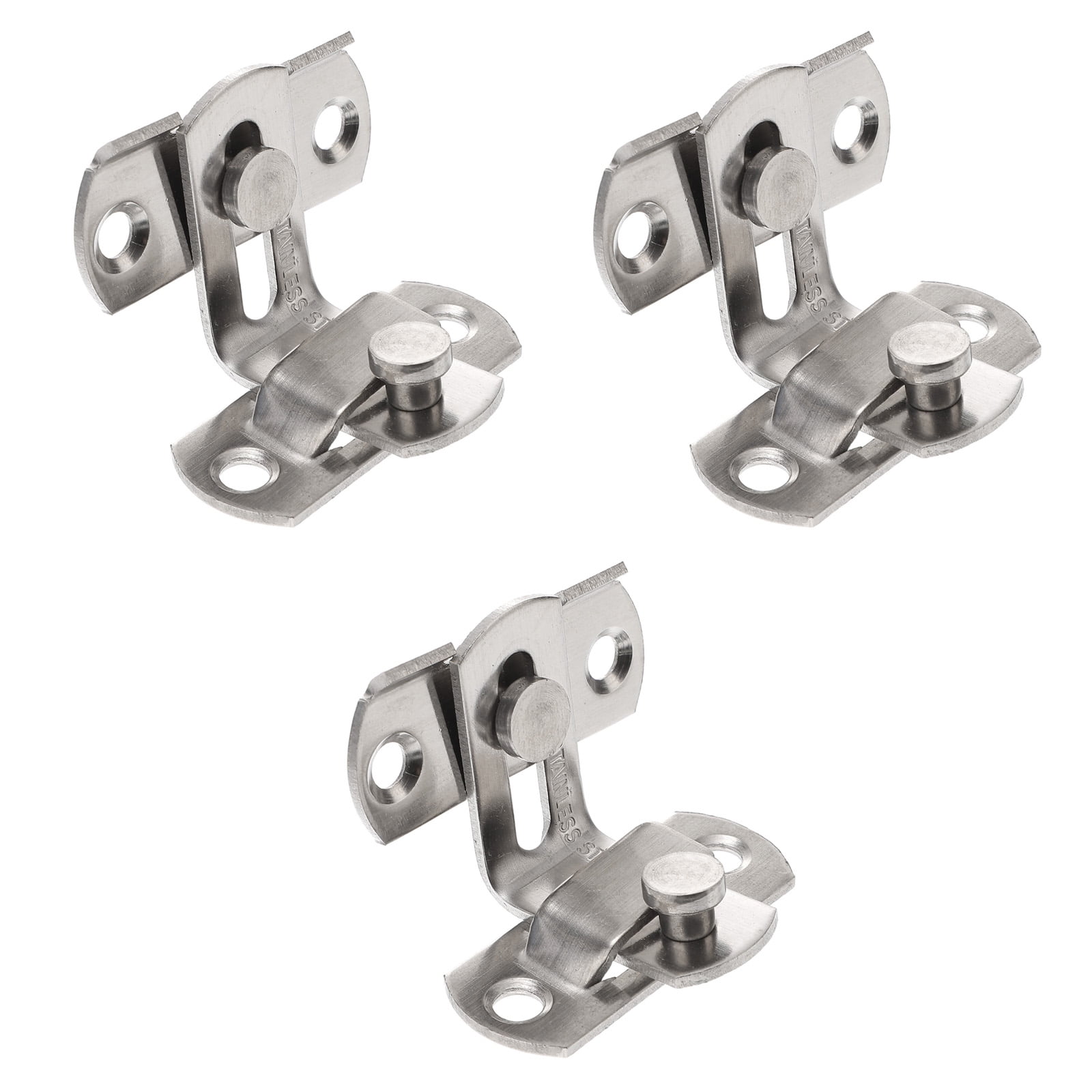 3 Sets Door Hasp Door Latch Lock Sliding Door Parts Door Bolt Latches