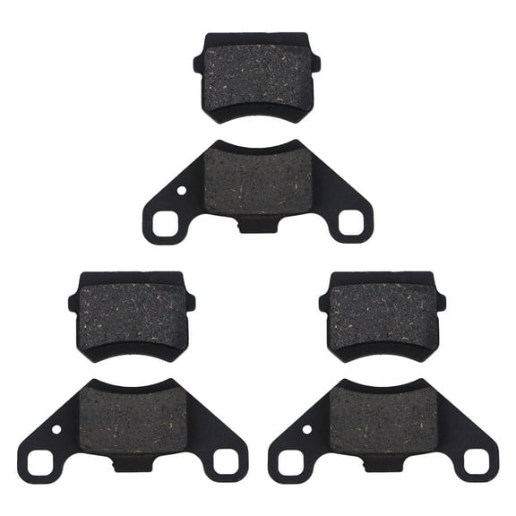 3 Sets Durable Friction Pads Brake Shoes Strong Kart Disco Brake Pads (Black)