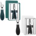 thumbnail image 1 of 3 Sets of Eagle Beak Beveled Nail Clippers for Men Women, Wide Jaw Opening Anti-Splash Slanted Nail Clipper for Thick Nails, Seniors & Ingrown Care (Green+Black), 1 of 8