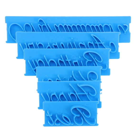 3 Sets Embosser Machine Chocolate Biscuit Fondant Stamps Cupcake Stamps Word Art Stamp Mousse Plastic