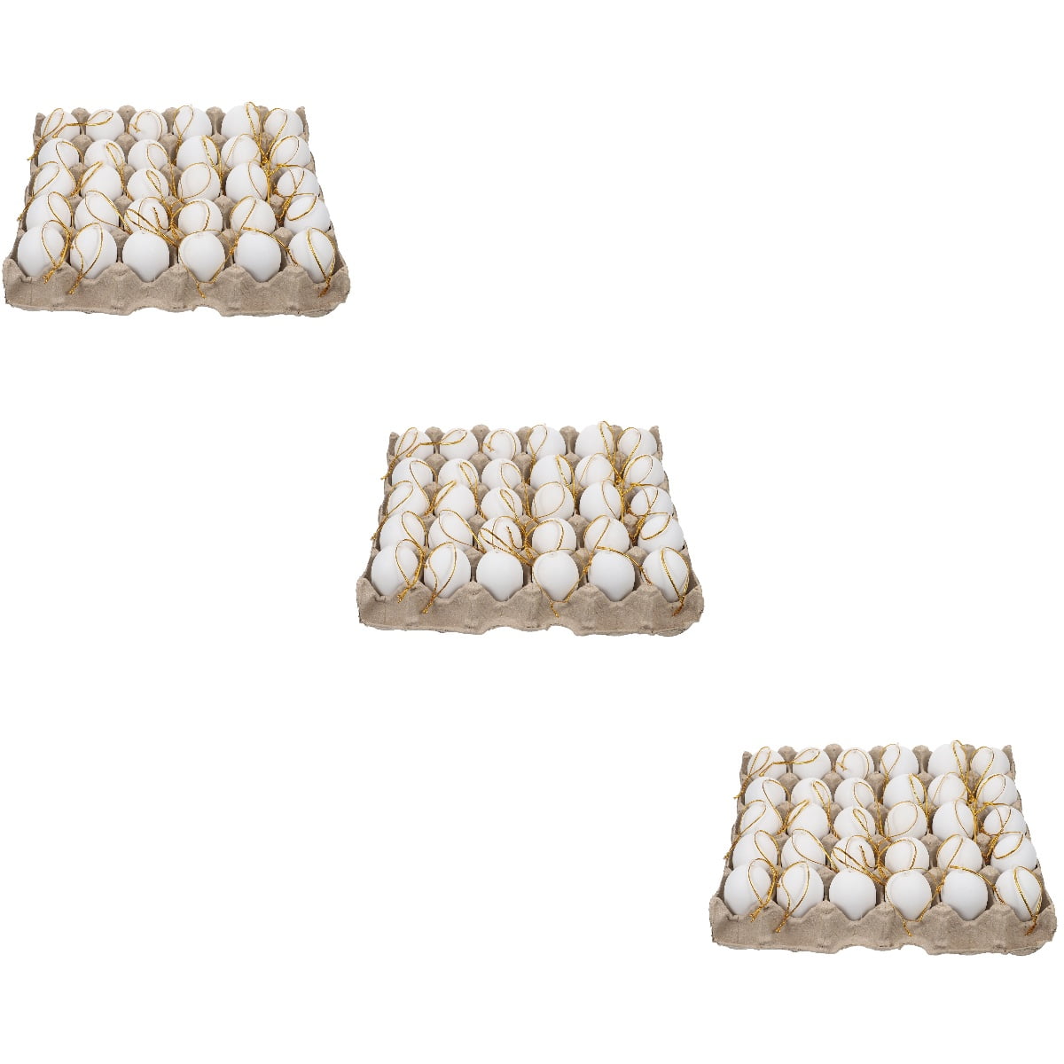 3 Sets Fake Eggs for Dying Simulated Tray Easter Decorating Tools
