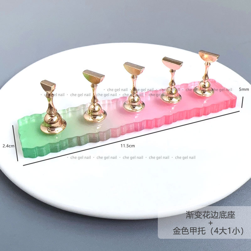 3 Sets Fake Nails Holders Nail Practice Stand Fake Nail Stand Press On