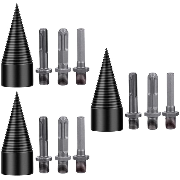 HEALEEP Drill Bit Steel 3 Sets Woodworking Tools for Men in Carpentry Work 10X3.2CM