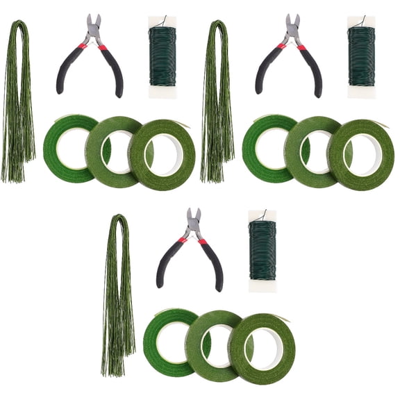 3 Sets Flower Arrangement Kit Bouquet Stem Tool Crafting Wire Soldering