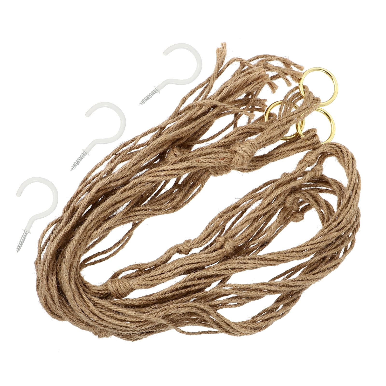 4pcs Handmade Plant Holder Cotton Wall Hanging Planter Baskets Indoor Outdoor Ta