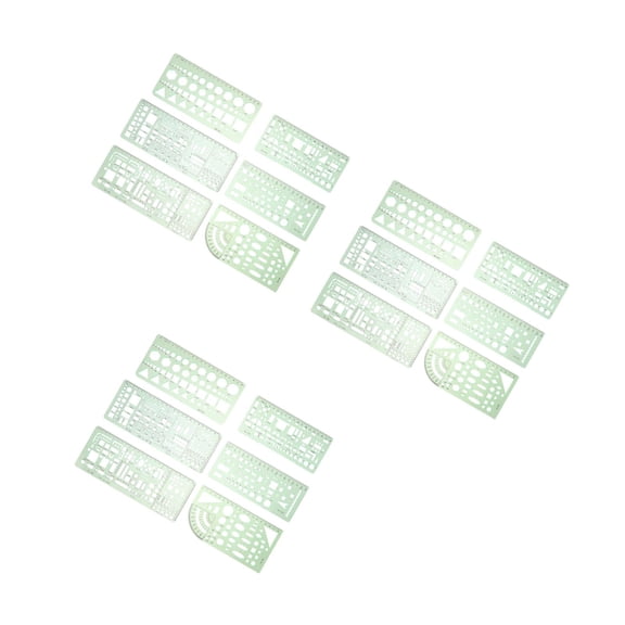 3 Sets  Geometric Stencil Drafting Tool Geometric Architecture Drawing Template