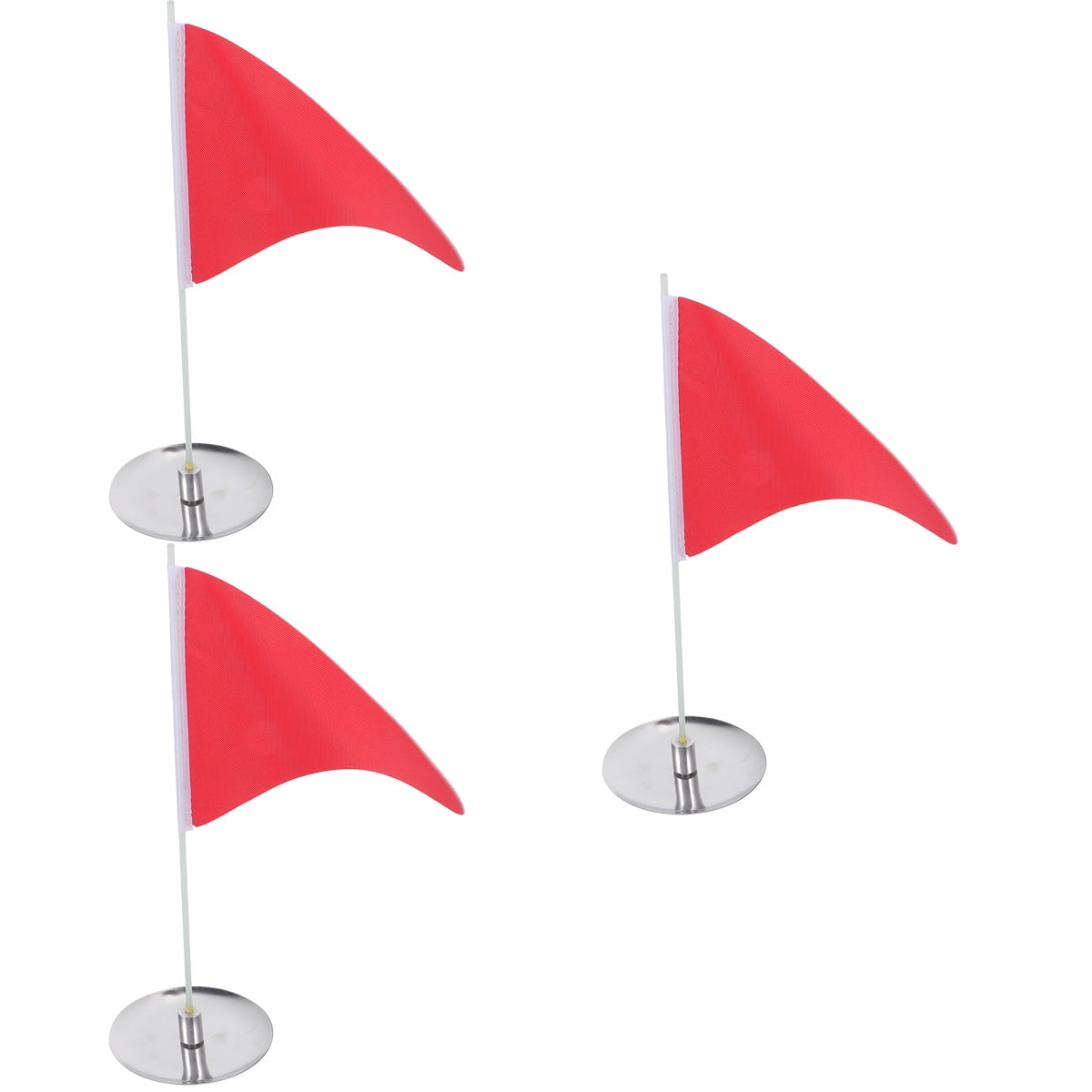 3 Sets Golf Flag Golfing Flag Golfs Training Flag with Golf Hole Cup