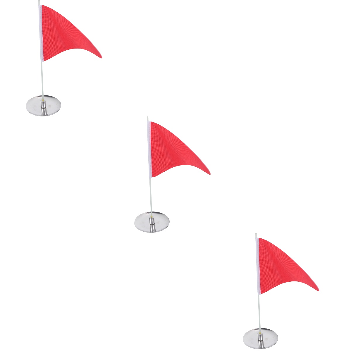 3 Sets Golf Flagpole Practice Flags Mini Sticks Golfs Training Tool