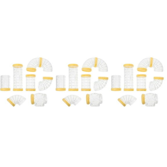 3 Sets Hamster Pet Rat Cage Animals Chinchilla Yellow