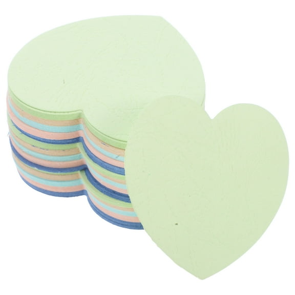 3 Sets Heart Shaped Note Cards Blank Index Cards Blank Flash Cards Colorful Cardstock Double-Sided Heart Cut-Outs for DIY Thank You Notes