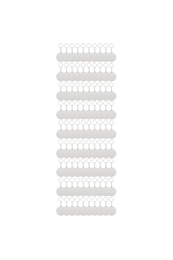 3 Sets Heat Transfer Key Chain Keychain Clip Lanyard Making Kit Tabs of The Lid