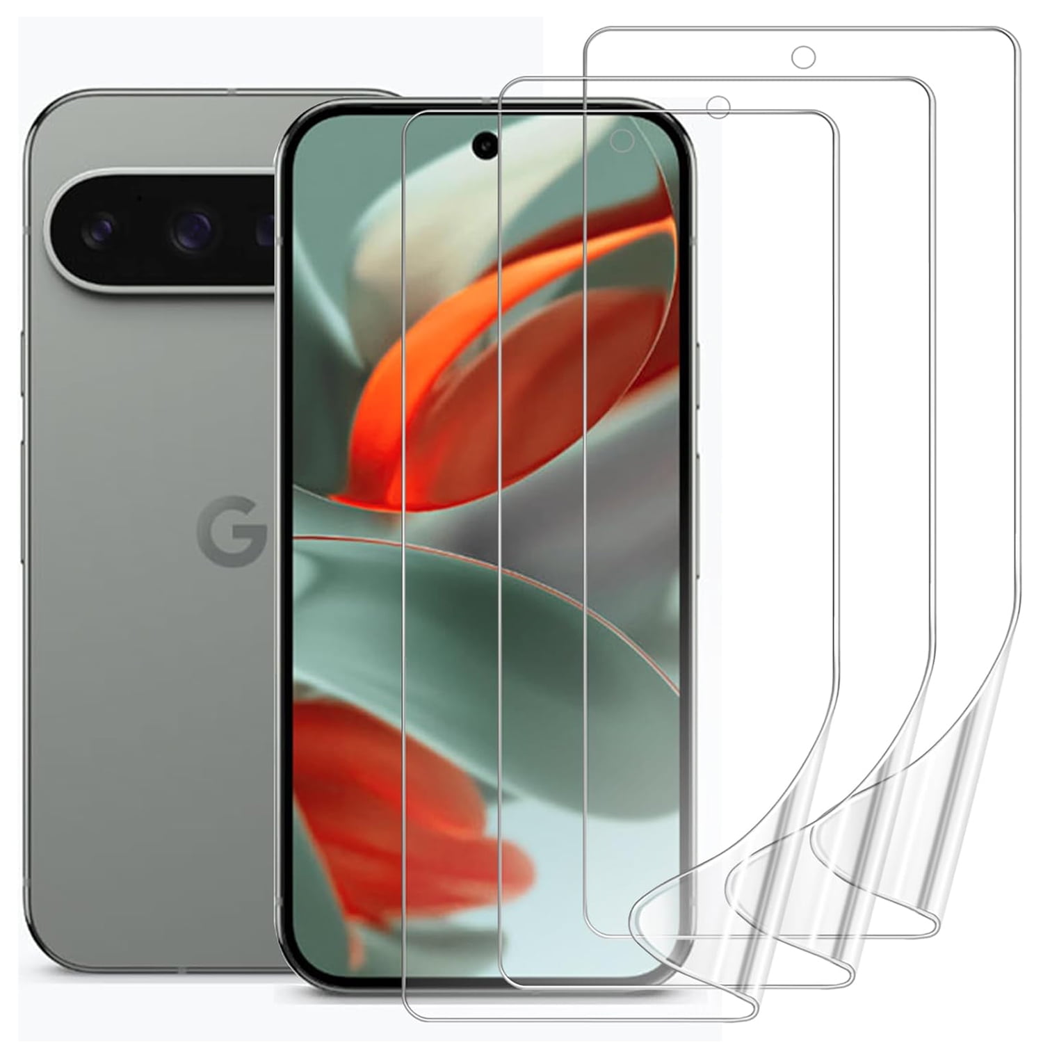 3 Sets Hydrogel Film for Google Pixel 10 / 10 Pro Screen Protector ...