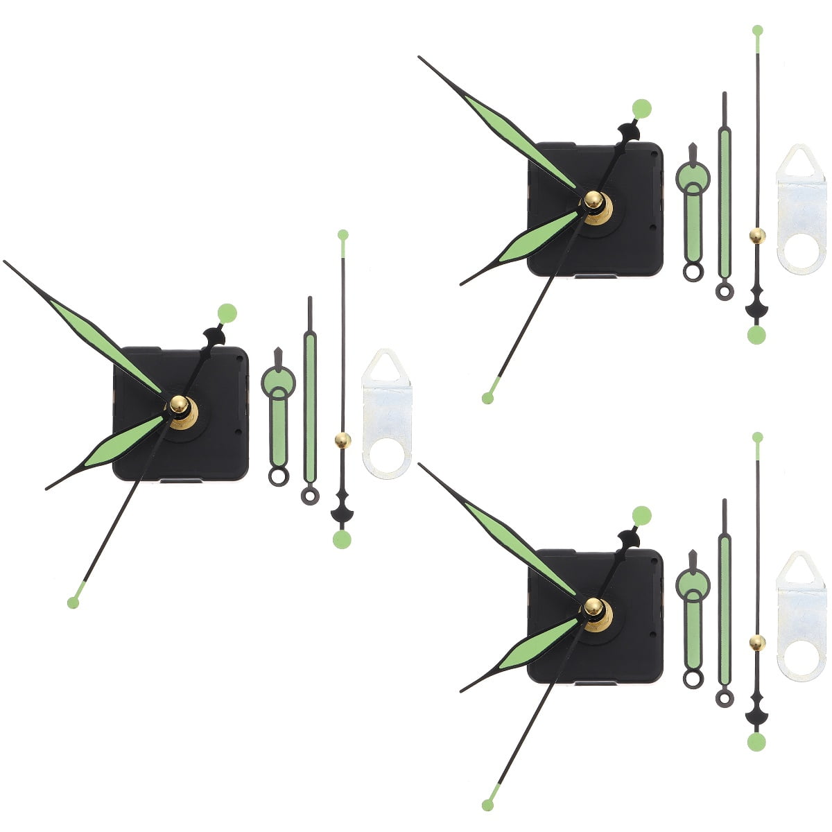 3 Sets Luminous Pointer Movement Digital Wall Clock Clocks Mechanism