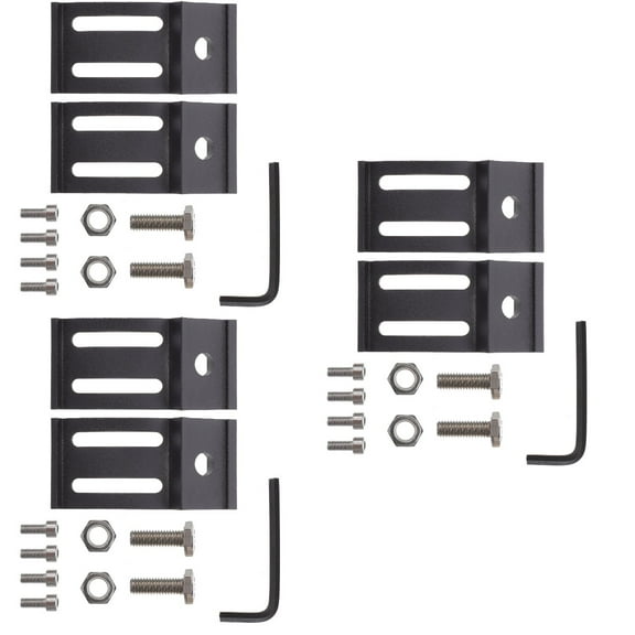 3 Sets Wow Led Bracket Road LED Light Bar Base Sturdy Bracket 6X3.2X1.2CM Black