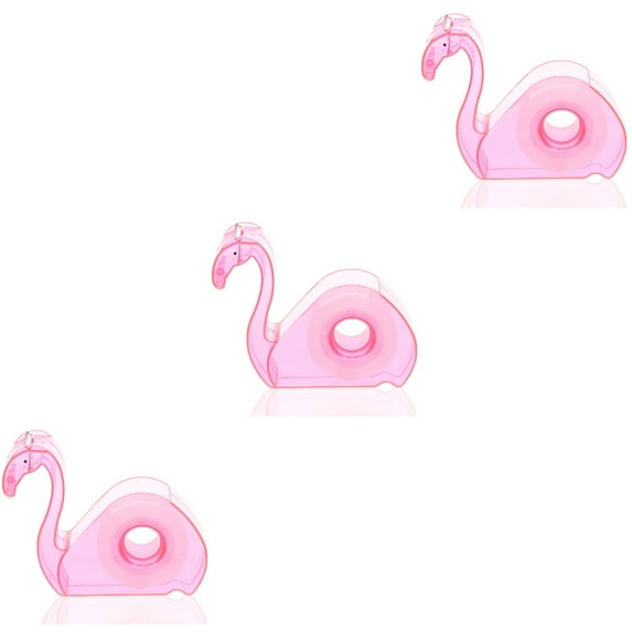 LITINKIMI Plastic Tape Dispenser Rosy 3 Sets Art Projects Family Activities
