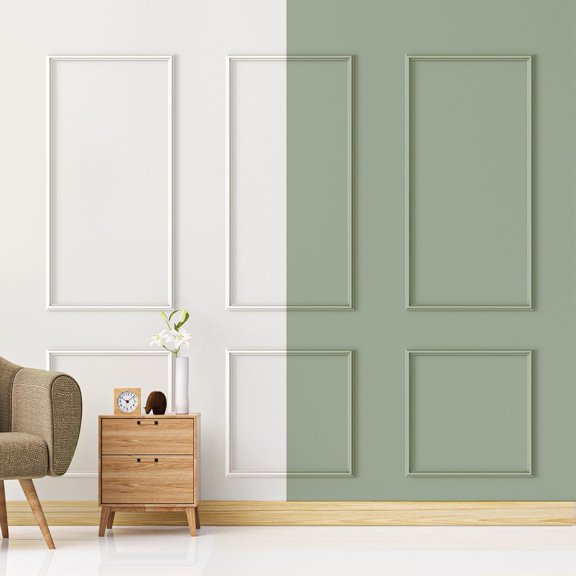 3 Sets Peel and Stick Wall Molding Kit, Premade Wainscoting Panels for Interior Wall Moulding Decor, Ready to Assemble Wainscoting Accent Panel (54 x 24In, 24 x 24In)$$Tools & Hardware Other