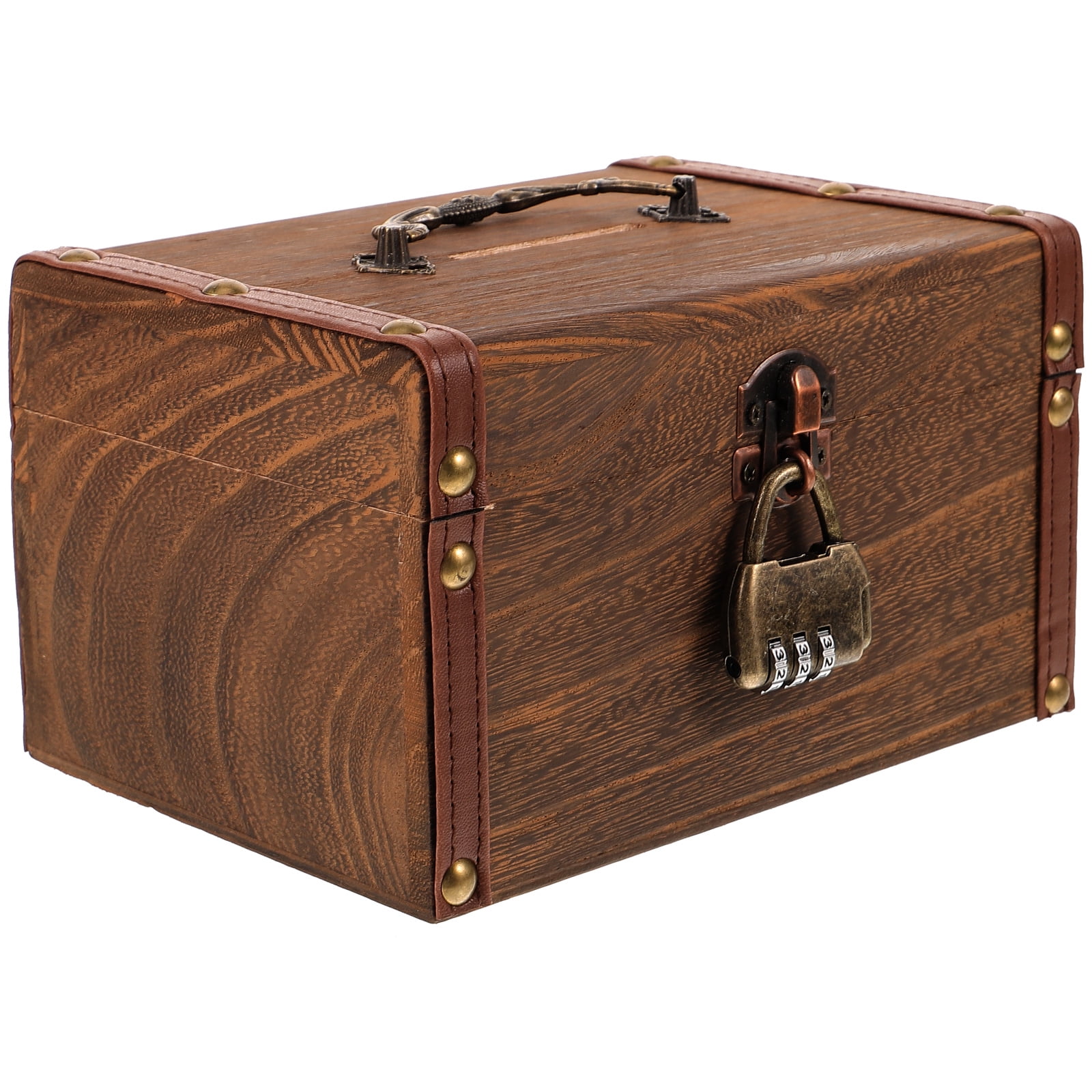 3 Sets Piggy Bank Bottom Cover for Kids Wooden Container Jewelry