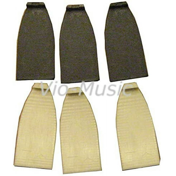 3 Sets Plastic Bass Bow Tips, German, White+black Piece