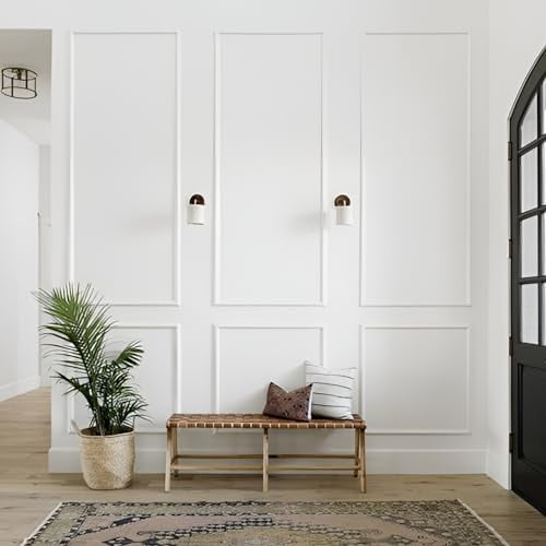 3 Sets of Pre-Cut Wall Molding Kit, Premade Wainscoting Panels, Picture Frame Moulding, Wall and Door Trim Panel Kits, Factory Primed Wainscot Wall Panels for Home Decoration$$Tools & Hardware Other