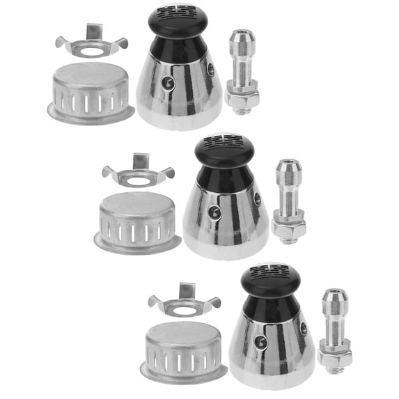 3 Sets Pressure Cooker Supplies Cookware Relief Valve Accessories Anti-block Cover