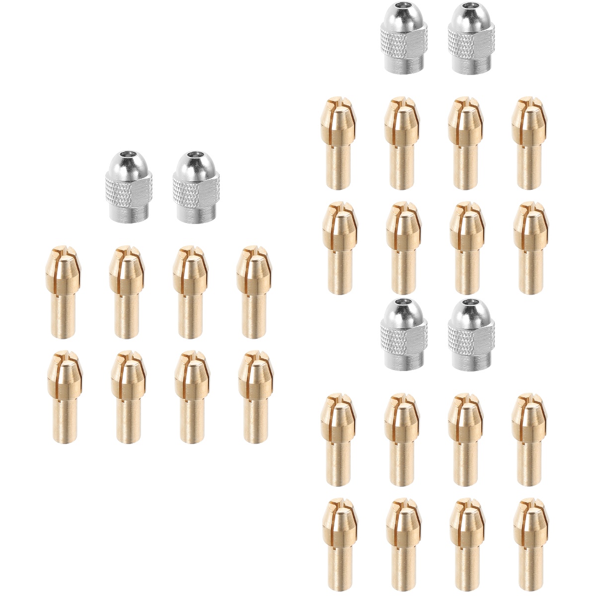 3 Sets Professional Brass Collet Drill Chuck Collet for Electric