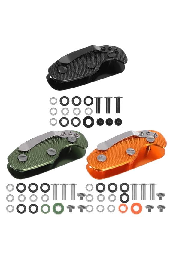 3 Sets Outdoor Aluminum Alloy Key Organizer Single Open Outdoor Key Holder Clip